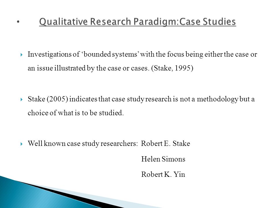 Qualitative Research Paradigm